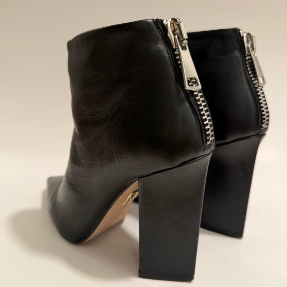 Tamara Mellon Moto Black Ankle Booties - Picture 2 of 7